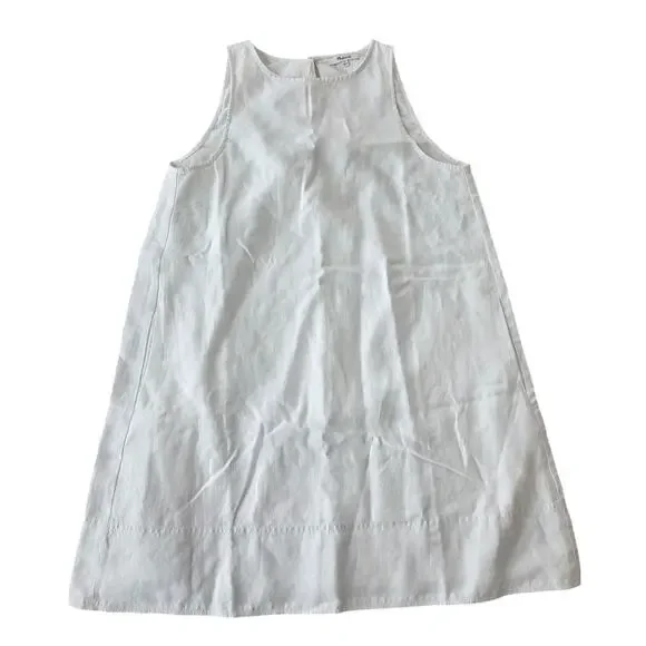 Madewell Mini Shift Dress in Linen Size M NWT - Picture 2 of 9